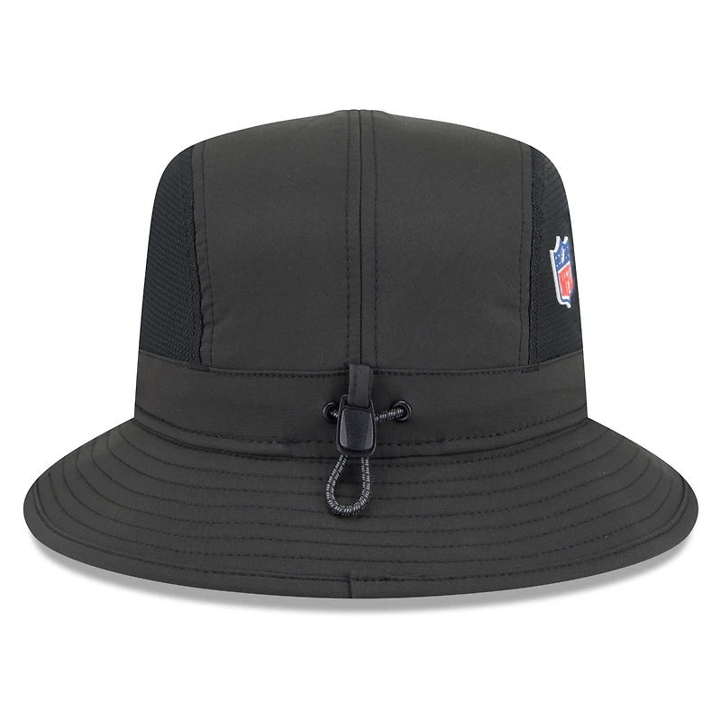 Bob noir New Era pour homme Philadelphia Eagles 2025 Sideline