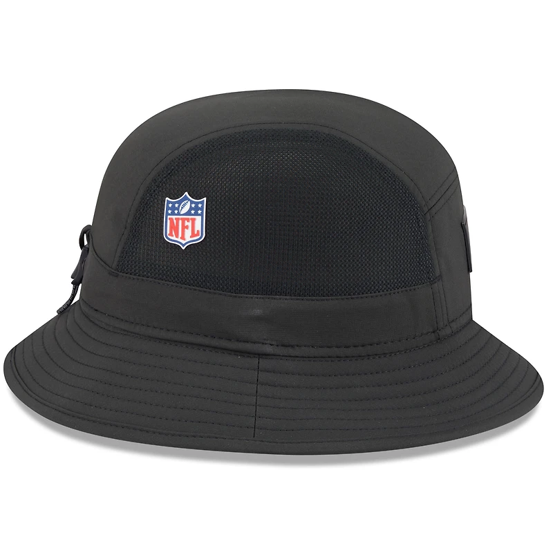 Bob noir New Era pour homme Philadelphia Eagles 2025 Sideline