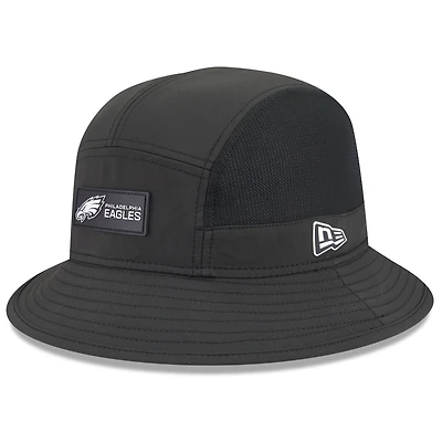 Bob noir New Era pour homme Philadelphia Eagles 2025 Sideline