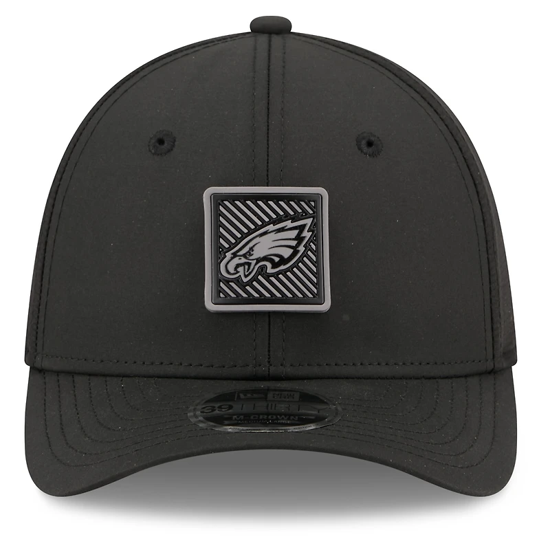Men's New Era Black Philadelphia Eagles 2026 NFL Training Camp 39THIRTY Flex Hat