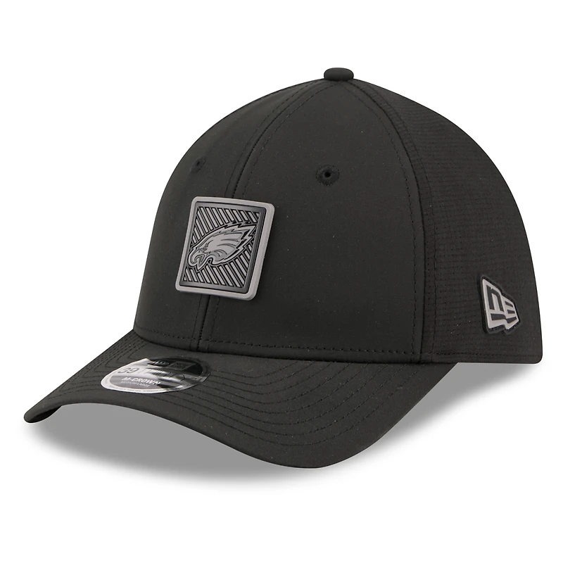 Men's New Era Black Philadelphia Eagles 2026 NFL Training Camp 39THIRTY Flex Hat