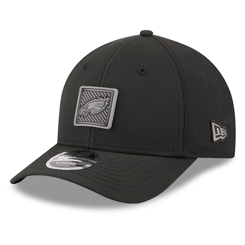 Men's New Era Black Philadelphia Eagles 2026 NFL Training Camp 9FORTY Adjustable Hat