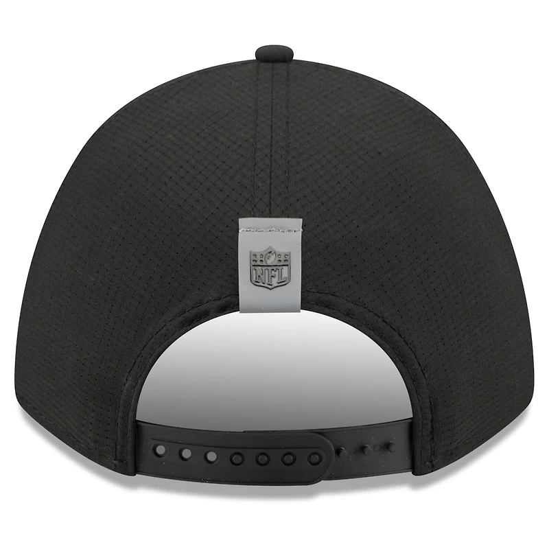 Casquette ajustable New Era noire Philadelphia Eagles 2026 NFL Training Camp 9FORTY pour homme