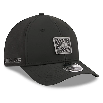 Casquette ajustable New Era noire Philadelphia Eagles 2026 NFL Training Camp 9FORTY pour homme
