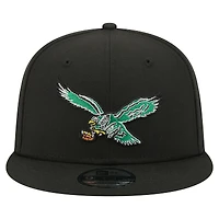 Casquette snapback New Era 9FIFTY noire pour homme