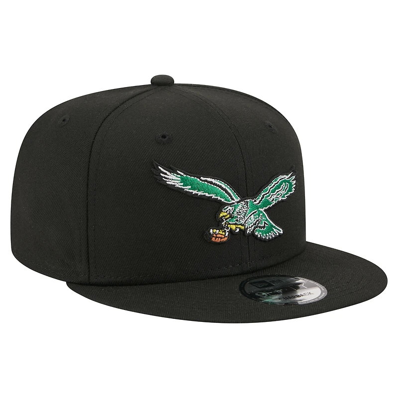Casquette snapback New Era 9FIFTY noire pour homme