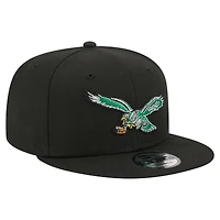 Casquette snapback New Era 9FIFTY noire pour homme