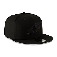 Casquette ajustable 9FIFTY noire sur noire des Eagles de Philadelphie New Era pour homme
