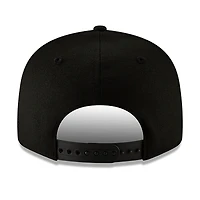 Casquette ajustable 9FIFTY noire sur noire des Eagles de Philadelphie New Era pour homme
