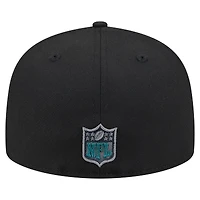 Men's New Era  Black Philadelphia Eagles Color Pop 59FIFTY Fitted Hat