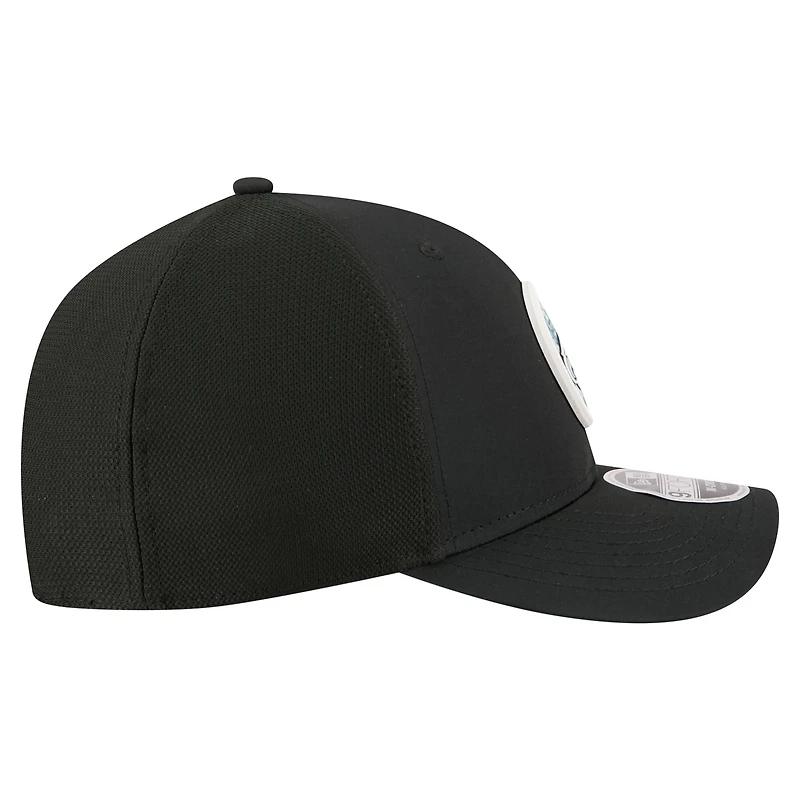 Casquette trucker ajustable New Era noire Philadelphia Eagles 9FORTY M-Crown à motif floral pour homme
