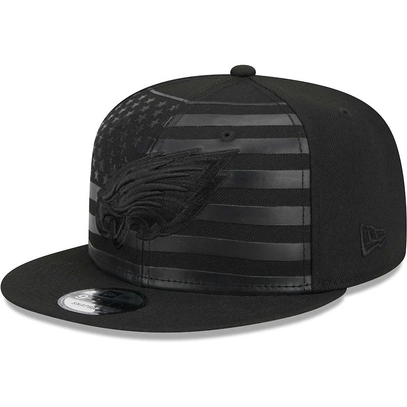 Casquette Snapback 9FIFTY Independent des Eagles de Philadelphie New Era noire pour homme