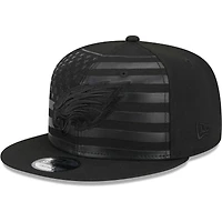 Casquette Snapback 9FIFTY Independent des Eagles de Philadelphie New Era noire pour homme