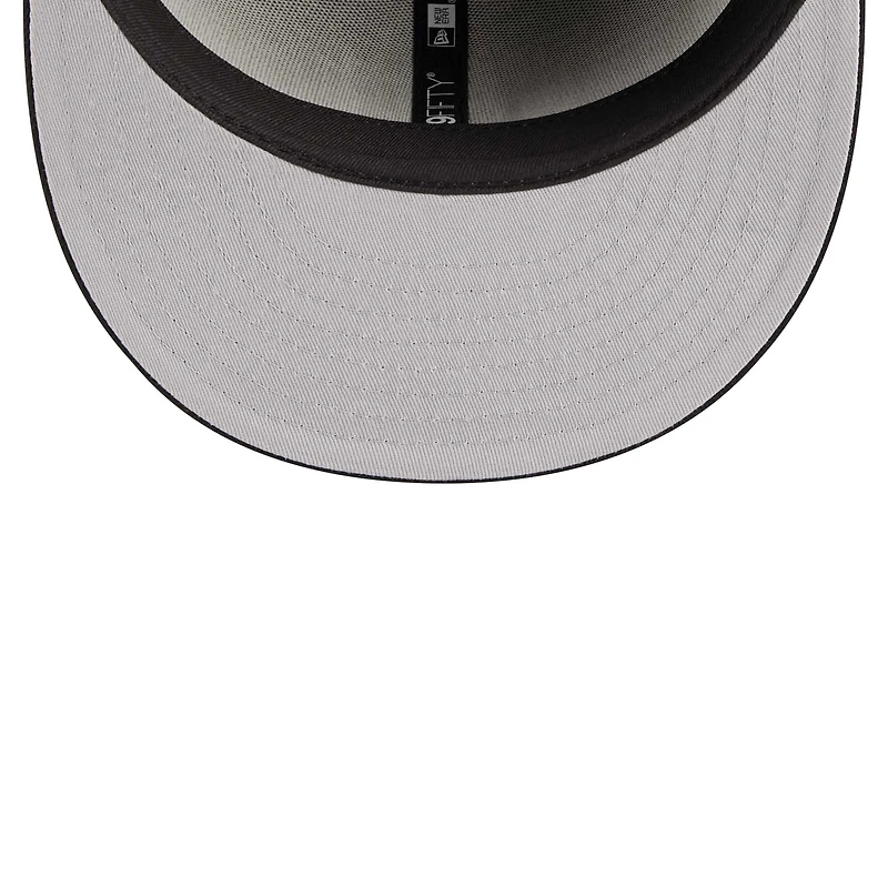 Men's New Era Black Philadelphia Eagles  Main Patch 59FIFTY Fitted Hat