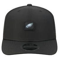 Casquette ajustable New Era noire Philadelphia Eagles Micro Badge 9SEVENTY pour homme