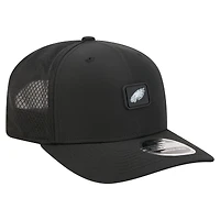 Men's New Era Black Philadelphia Eagles Micro Badge 9SEVENTY Adjustable Hat