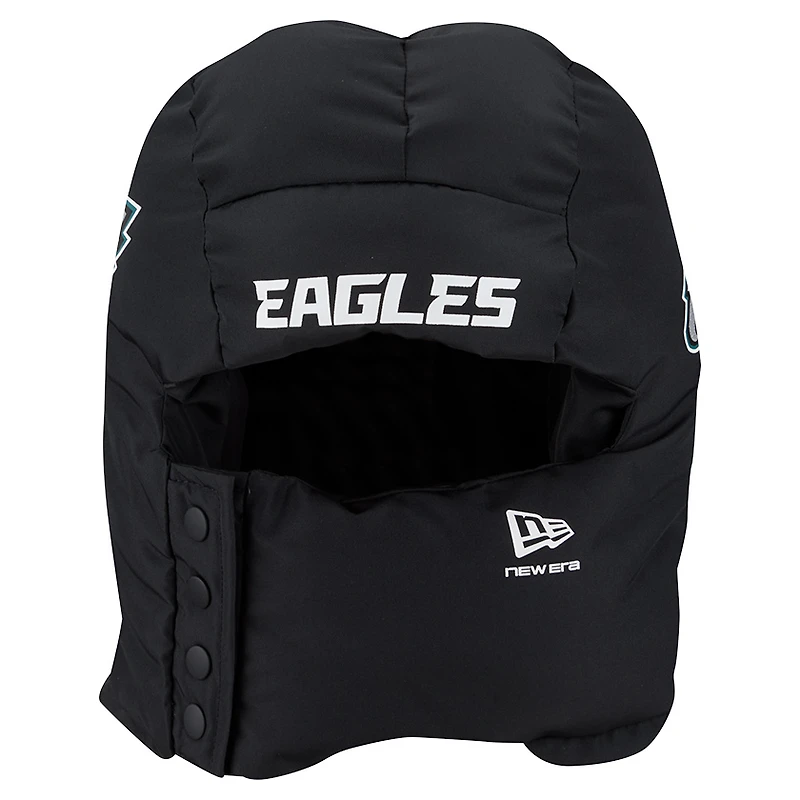 Cagoule matelassée noire New Era Philadelphia Eagles pour homme