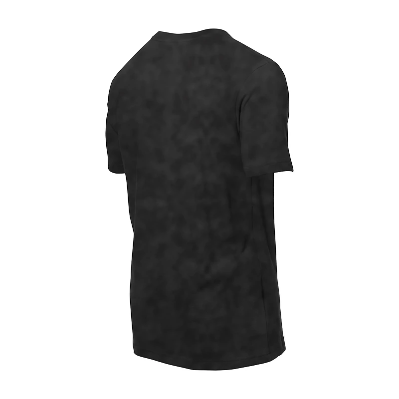 Men's New Era Black Philadelphia Eagles Retro Logo Enzyme Washed Oversized T-Shirt