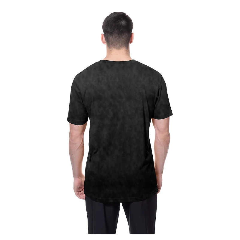 Men's New Era Black Philadelphia Eagles Retro Logo Enzyme Washed Oversized T-Shirt