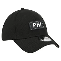 Casquette New Era noire Philadelphia Eagles Scoreboard 39THIRTY Flex pour homme