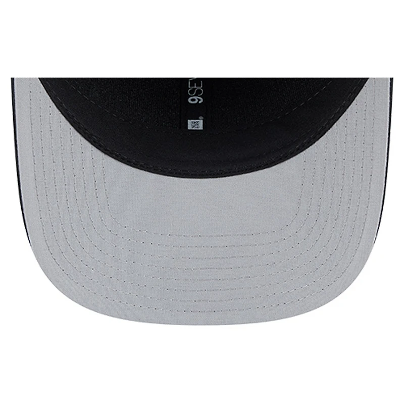 Men's New Era Black Philadelphia Eagles Script 9SEVENTY Adjustable Hat