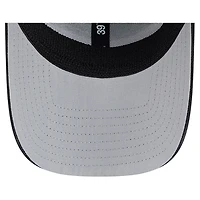 Men's New Era Black Philadelphia Eagles Stripes 39THIRTY Flex Hat