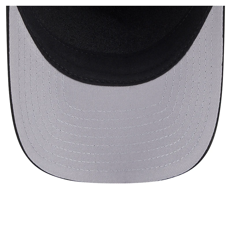 Casquette ajustable New Era noire 9FORTY M-Crown A-Frame pour homme, collection Team Eagles