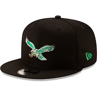 Casquette ajustable Snapback 9FIFTY pour homme des Eagles de Philadelphie noire New Era