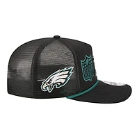 Men's New Era Black Philadelphia Eagles Throwback Foam 19TWENTY Adjustable Hat