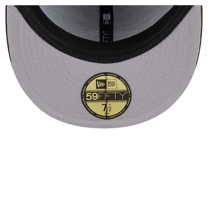 Casquette ajustée 59FIFTY en velours côtelé marron Philadelphia Eagles de New Era pour homme