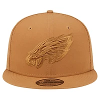 Casquette Snapback 9FIFTY New Era pour hommes des Philadelphia Eagles marron