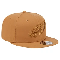 Casquette Snapback 9FIFTY New Era pour hommes des Philadelphia Eagles marron