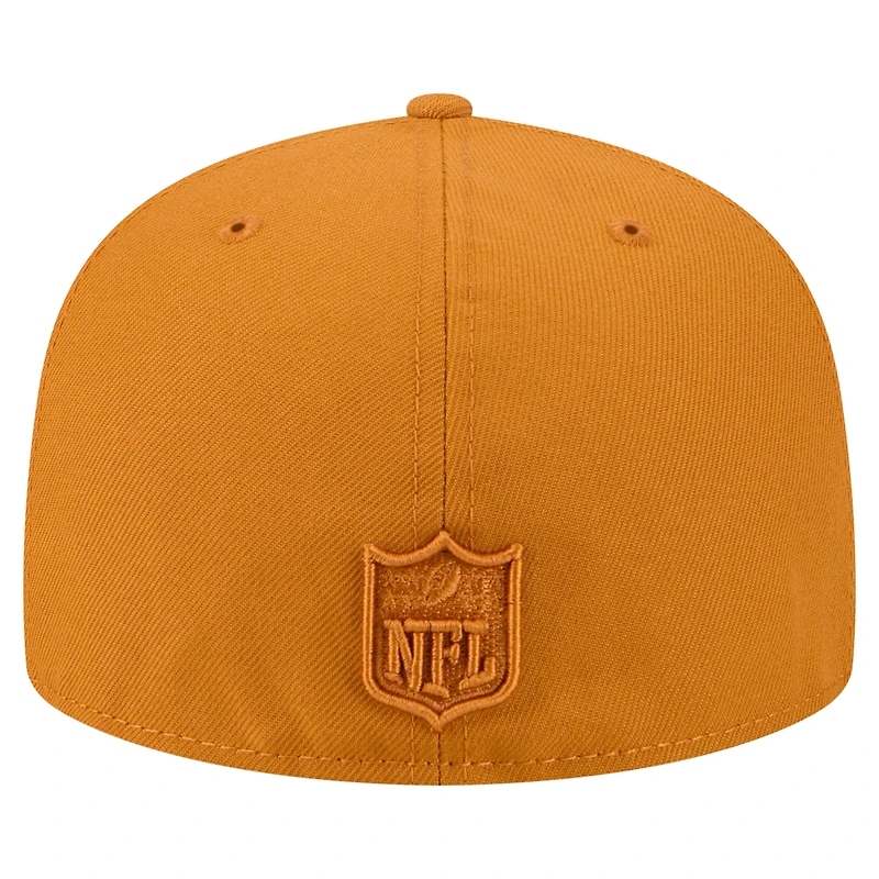Casquette ajustée A-Frame 59FIFTY marron pour homme New Era Philadelphia Eagles Color Pack