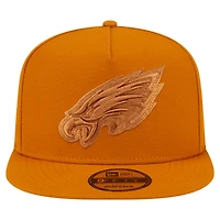 Casquette snapback A-Frame 9FIFTY marron New Era pour homme, motif Philadelphia Eagles, coloris marron