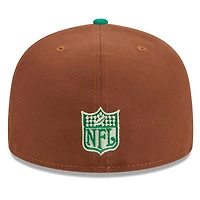 Casquette ajustée 59FIFTY Harvest des Eagles de Philadelphie marron New Era pour homme