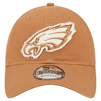 Men's New Era Brown Philadelphia Eagles  Stamp 9TWENTY Adjustable Hat