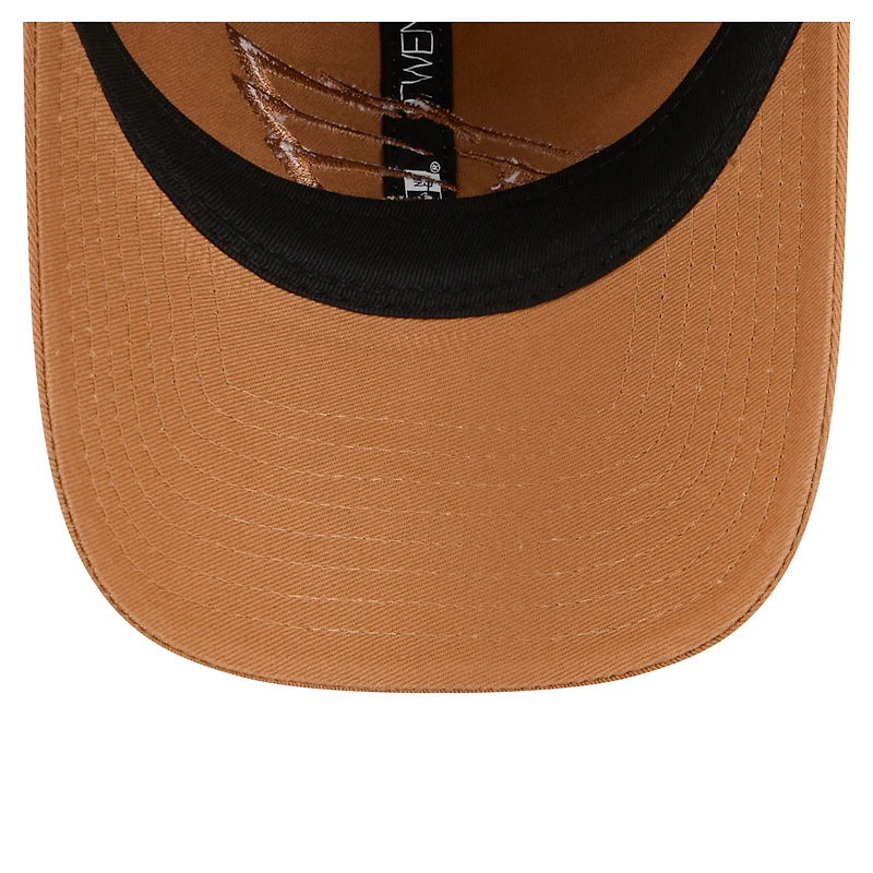 Men's New Era Brown Philadelphia Eagles Stamp 9TWENTY Adjustable Hat