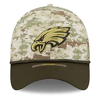 Men's New Era  Camo/Dark Green Philadelphia Eagles 2025 Salute to Service 39THIRTY Flex Hat