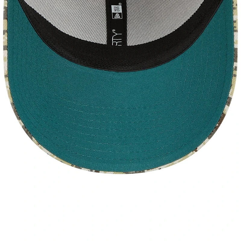 Casquette New Era camouflage Philadelphia Eagles 2023 Salute To Service 39THIRTY Flex pour hommes
