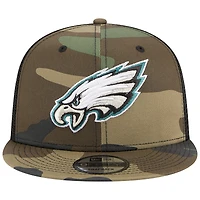 Casquette Snapback 9FIFTY Main Trucker des Eagles de Philadelphie New Era pour homme