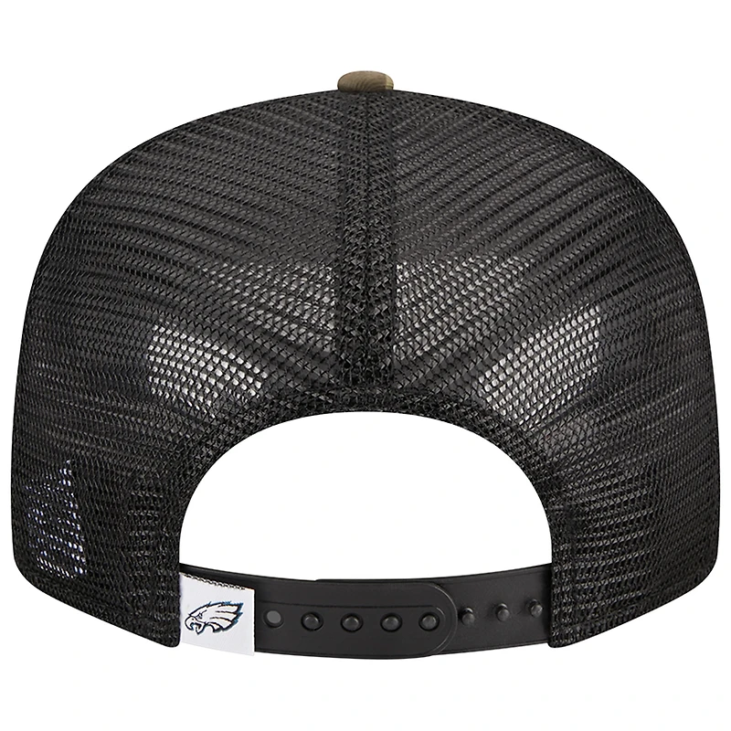 Casquette Snapback 9FIFTY Main Trucker des Eagles de Philadelphie New Era pour homme