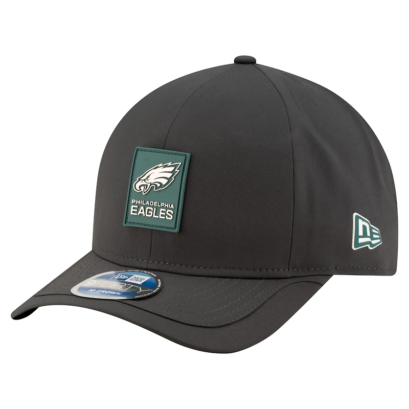 Men's New Era Charcoal Philadelphia Eagles 2025 Sideline Cold Weather 9FORTY M-Crown Adjustable Hat