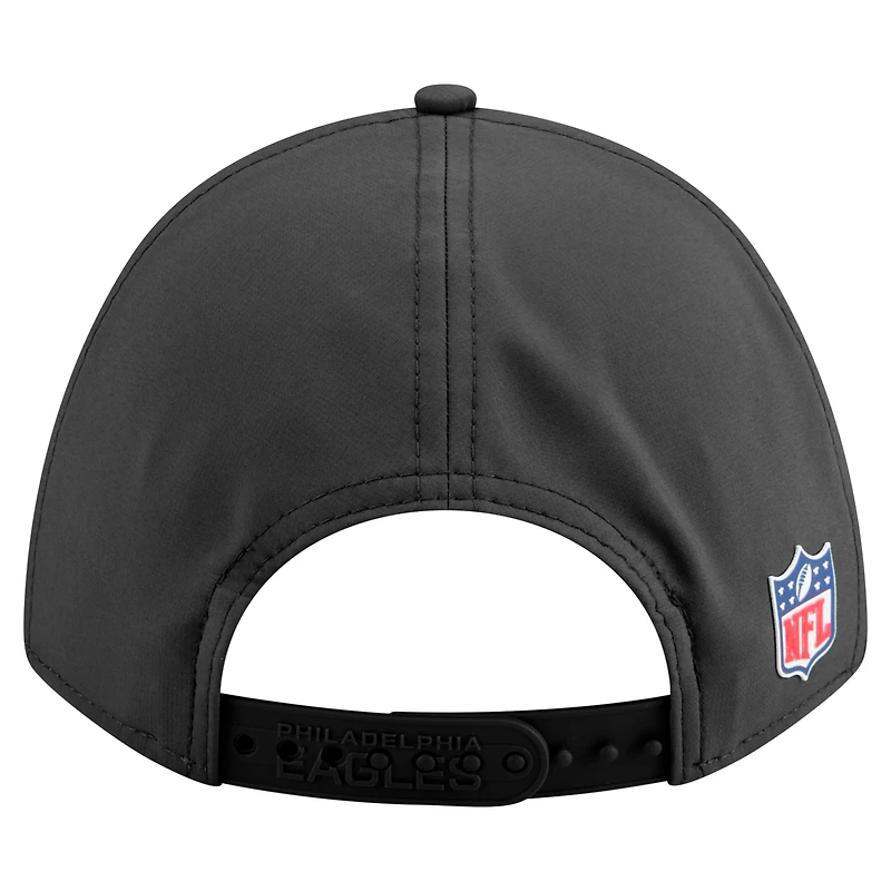 Casquette ajustable New Era 9FORTY M-Crown pour homme, couleur anthracite, Philadelphia Eagles 2025, idéale pour les temps froids.