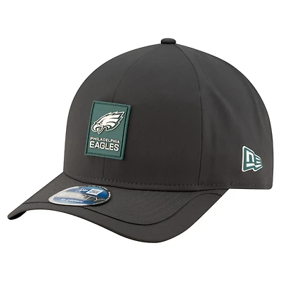 Casquette ajustable New Era 9FORTY M-Crown pour homme, couleur anthracite, Philadelphia Eagles 2025, idéale pour les temps froids.