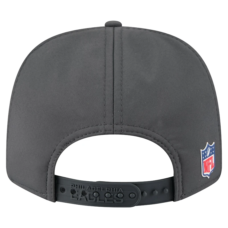 Men's New Era Charcoal Philadelphia Eagles 2025 Sideline Cold Weather 9SEVENTY Adjustable Hat