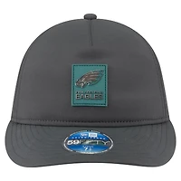 Men's New Era Charcoal Philadelphia Eagles 2025 Sideline Cold Weather Retro Crown 59FIFTY Fitted Hat