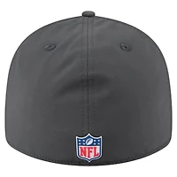 Casquette ajustée New Era 59FIFTY pour homme, couleur anthracite, Philadelphia Eagles 2025 Sideline, style rétro, idéale les temps froids.