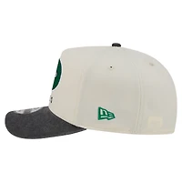 Casquette snapback New Era 9FIFTY pour homme, crème/noir, Philadelphia Eagles, modèle A-Frame délavé