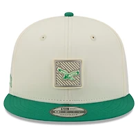 Men's New Era  Cream/Kelly Green Philadelphia Eagles 2026 NFL Training Camp 9FIFTY Snapback Hat
