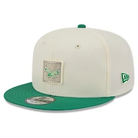 Casquette snapback New Era crème/vert Kelly Philadelphia Eagles 2026 NFL Training Camp 9FIFTY pour homme